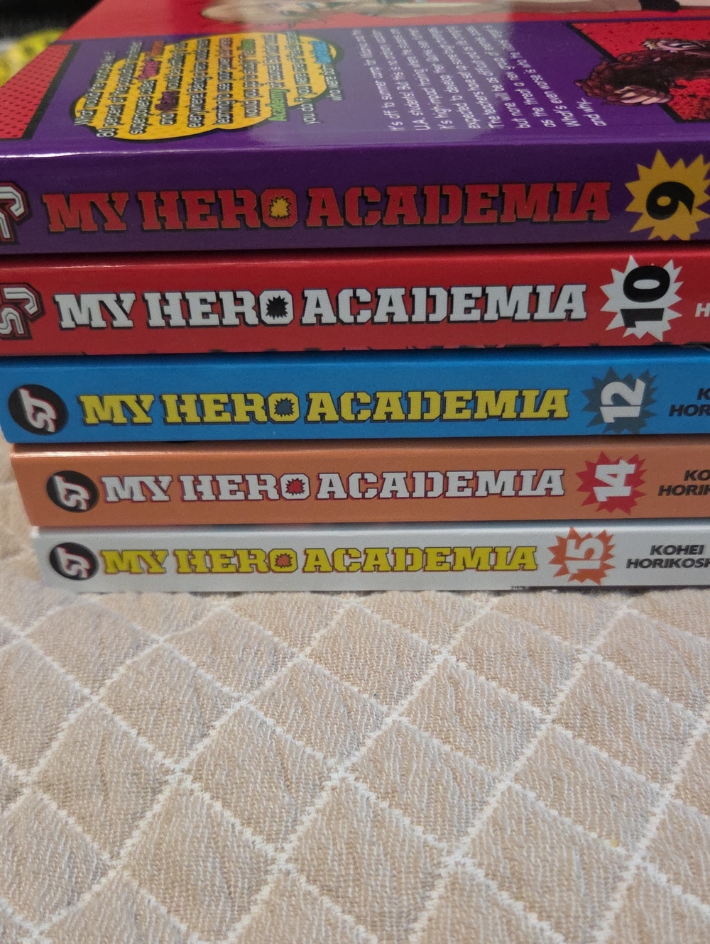 Manga Collection 5 My Hero Academia 9,10,12,14,15 5books
